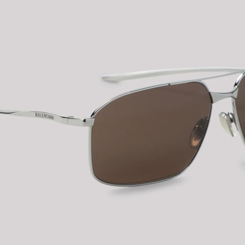 Solbriller|Solbriller<Balenciaga Monday Navigator Sunglasses Brun