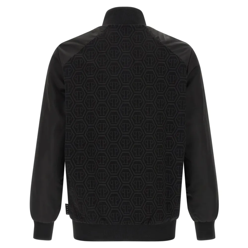 Træningsjakker<Philipp Plein Monogram Jacquard Sweatshirt Sort