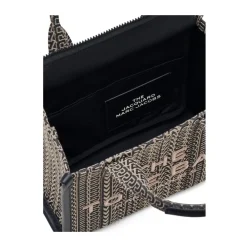 Indkøbstasker<Marc Jacobs Monogram Jacquard Top Handle Taske Sort