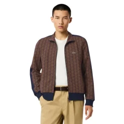 Træningsjakker^Lacoste Monogram Jacquard Zip Jacket Multifarvet