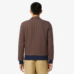 Træningsjakker^Lacoste Monogram Jacquard Zip Jacket Multifarvet