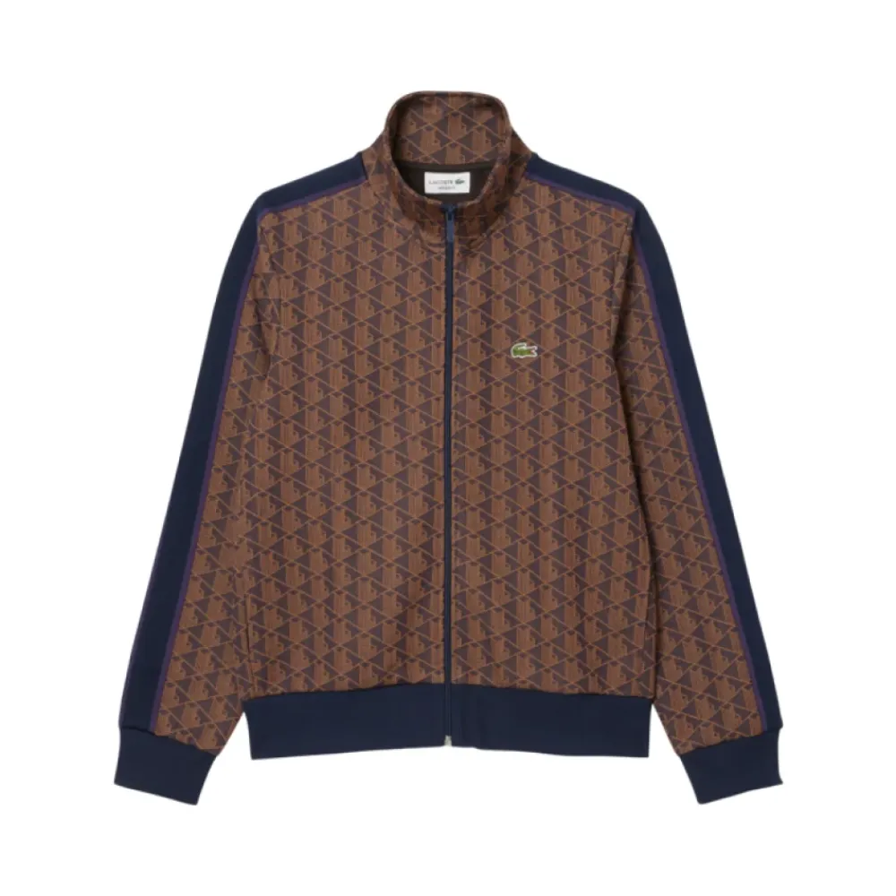 Træningsjakker^Lacoste Monogram Jacquard Zip Jacket Multifarvet