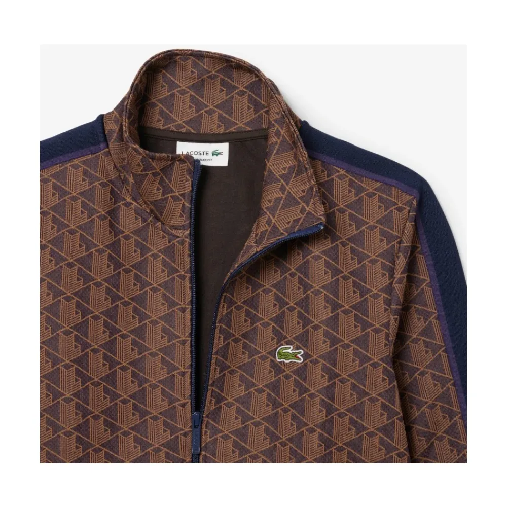 Træningsjakker^Lacoste Monogram Jacquard Zip Jacket Multifarvet