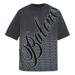 T-Shirts^Balenciaga Monogram T-Shirt Grå