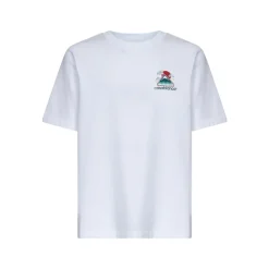 T-Shirts^Casablanca Montagne Ondulee T-Shirt Hvid