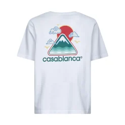 T-Shirts^Casablanca Montagne Ondulee T-Shirt Hvid