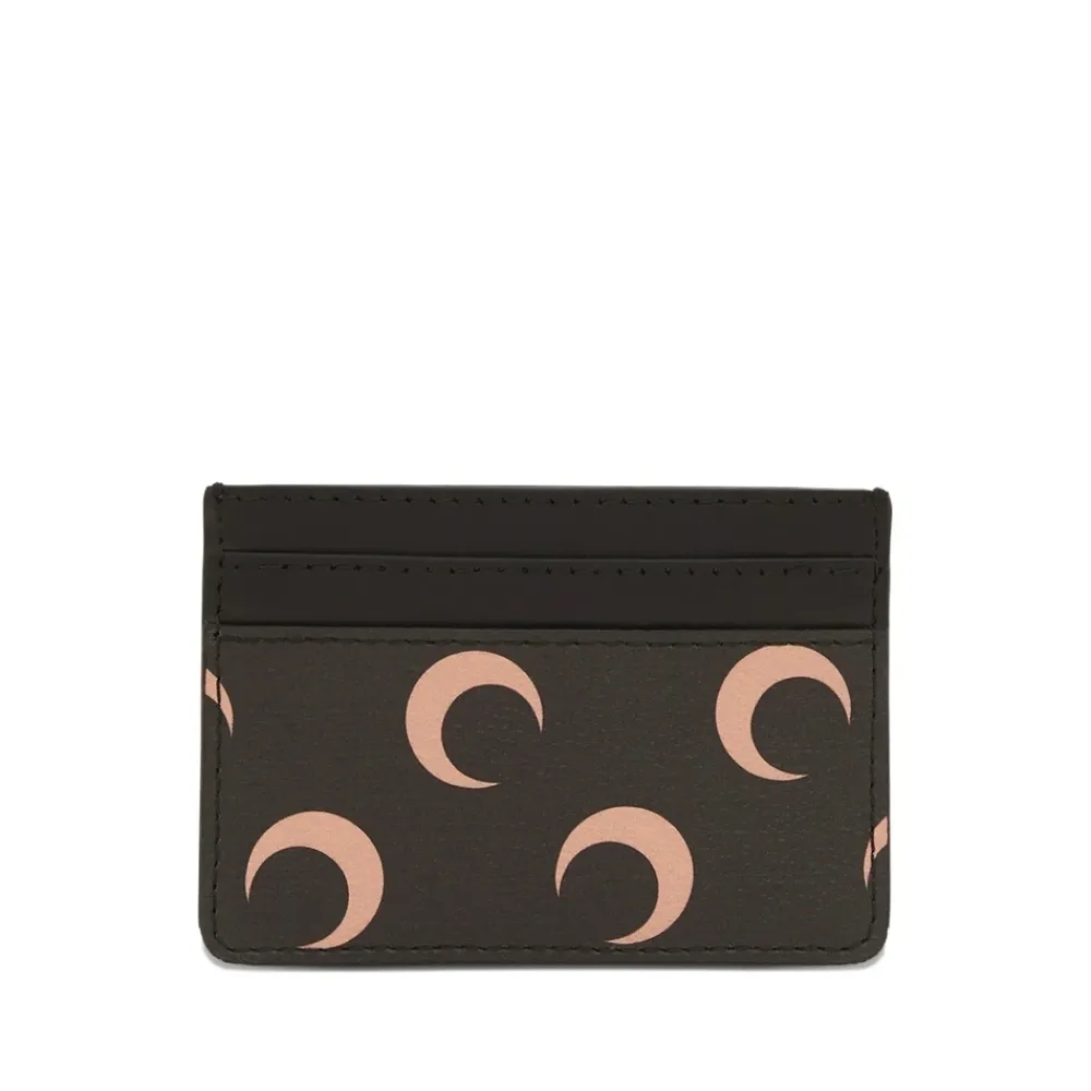 Punge & Kortholder<Marine Serre Moon Canvas Cardholder Sort