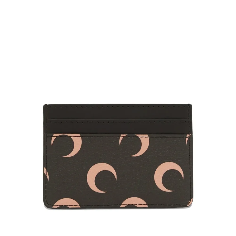 Punge & Kortholder<Marine Serre Moon Canvas Cardholder Sort