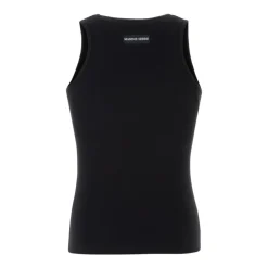 T-Shirts & Toppe^Marine Serre Moon Logo Ribbed Jersey Tank Top Sort