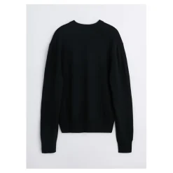 Strik<Sunflower Moon Merino Sweater med V-hals Sort
