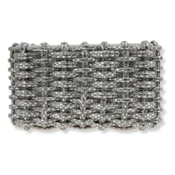 Clutch<Simkhai Morgan Woven Rhinestone Clutch Grå