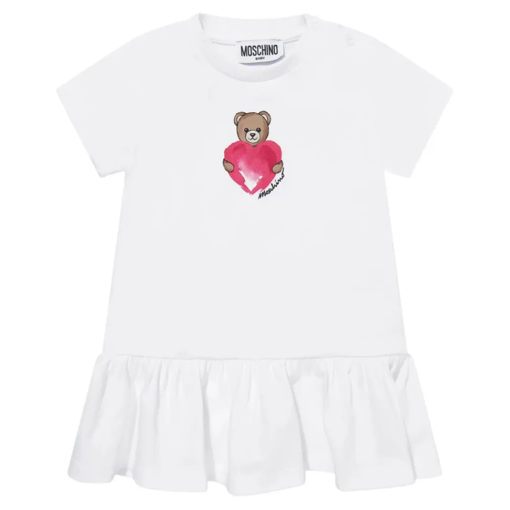 Kjoler & Nederdele<Moschino KIDS Kjoler Hvid