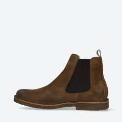 Chelsea Boots<ASTORFLEX Mørk Khaki Ankelstøvler Brun