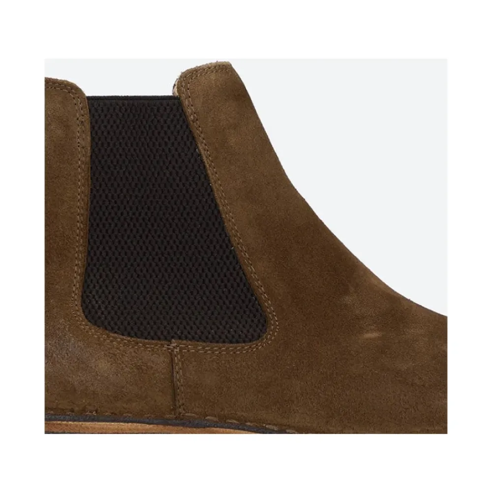Chelsea Boots<ASTORFLEX Mørk Khaki Ankelstøvler Brun