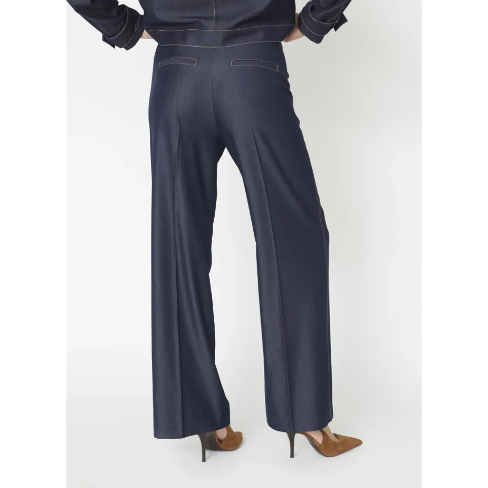 Bukser^Co'Couture Mørke Denim Bukser Terrycc Denim Pant Jakke Blå