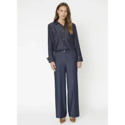 Bukser^Co'Couture Mørke Denim Bukser Terrycc Denim Pant Jakke Blå