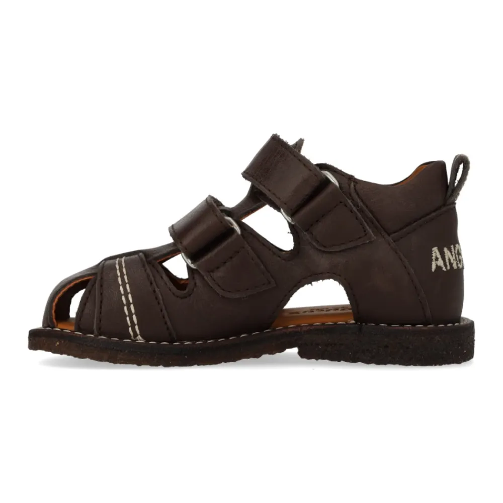 Sandaler^Angulus Mørke Velcro Begynder Sandal Brun