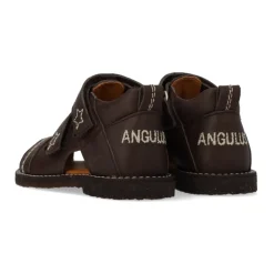 Sandaler^Angulus Mørke Velcro Begynder Sandal Brun