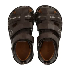 Sandaler^Angulus Mørke Velcro Begynder Sandal Brun