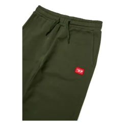 Underdele<Diesel Mørkene bomulds sweatpants broderet logo Grøn