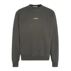 Sweatshirts^Stone Island Mærket Sweatshirt med Grafisk Print Grå