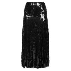 Nederdele<Self Portrait 165MSK Sequin Midi Skirt Sort