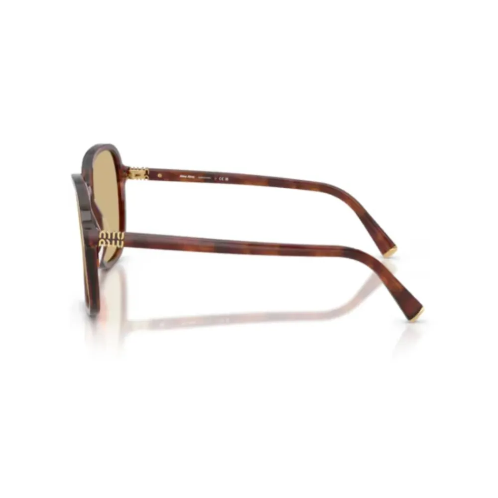 Solbriller<Miu Miu MU B01S Solbriller Brun