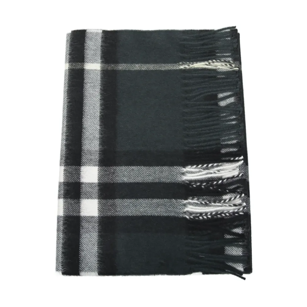 Tørklæder^Burberry Mu Giant Chk Scarf Grøn