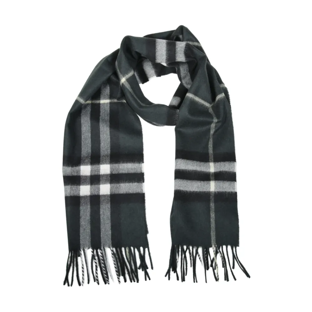 Tørklæder^Burberry Mu Giant Chk Scarf Grøn