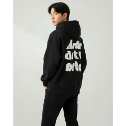 Trøjer<Arte Antwerp Multi Arte Print Hoodie Sort