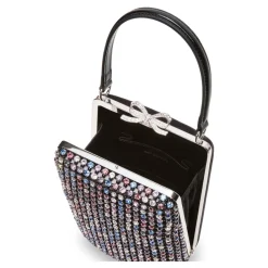 Bæltetasker<Self Portrait Multi Crystal Embellished Clutch Bag Multifarvet