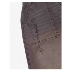 Jeans<Evisu Multi Logos Print Balloon Fit Vaskede Vævede Bukser Brun