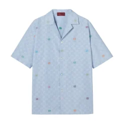 Skjorter<Gucci Multicoloured GG Stripe Shirt Blå