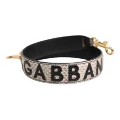 Tilbehør Til Tasker^Dolce & Gabbana Læder Skulderrem med Hummerlåse Multifarvet