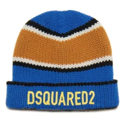 Huer & Kasketter<Dsquared2 Multifarvet Uldhue med Logo Blå