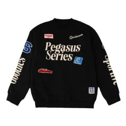 Sweatshirts<Goodies Sportive Multipatches Premium Crewneck Sort