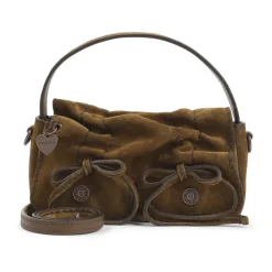 Håndtasker^Acne Studios Multipocket Micro Crossbody Suede Taske Brun