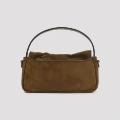 Håndtasker^Acne Studios Multipocket Micro Crossbody Suede Taske Brun