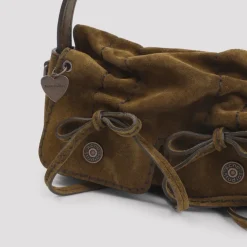 Håndtasker^Acne Studios Multipocket Micro Crossbody Suede Taske Brun