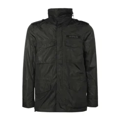 Jakker^Aspesi Multi-pocket Nylon Jakke Sort
