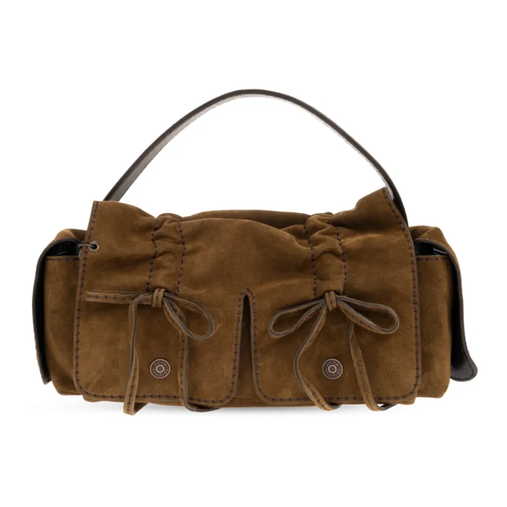 Tasker|Håndtasker^Acne Studios Multipocket Suede S Brun