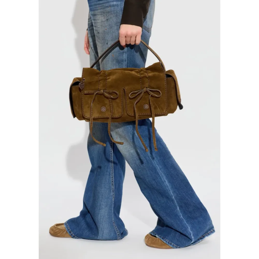 Tasker|Håndtasker^Acne Studios Multipocket Suede S Brun