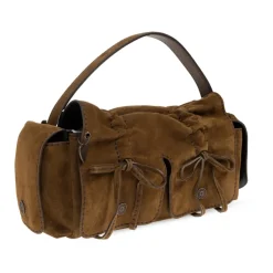 Tasker|Håndtasker^Acne Studios Multipocket Suede S Brun