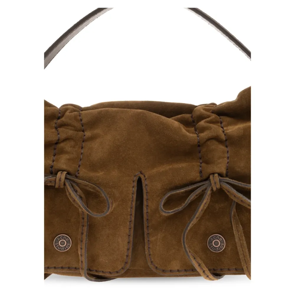 Tasker|Håndtasker^Acne Studios Multipocket Suede S Brun