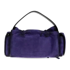 Tasker|Håndtasker<Acne Studios Multipocket Suede Shoulder Bag Lilla