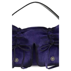 Tasker|Håndtasker<Acne Studios Multipocket Suede Shoulder Bag Lilla