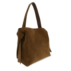Tasker|Indkøbstasker^Acne Studios Musubi Suede Midi Bag Brun
