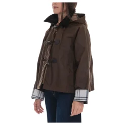 Jakker<Barbour Myra Waxed Duffle Coat Brun
