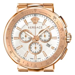 Ure^Versace Mystique Sport Chronograph Rustfrit Stål Armbånd Pink