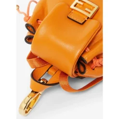 Tilbehør Til Tasker<Fendi Nano Backpack Charm Orange